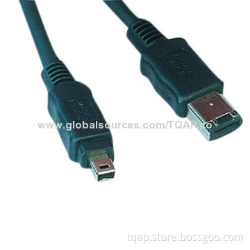 6P to 4P FireWire cable, 6ft
